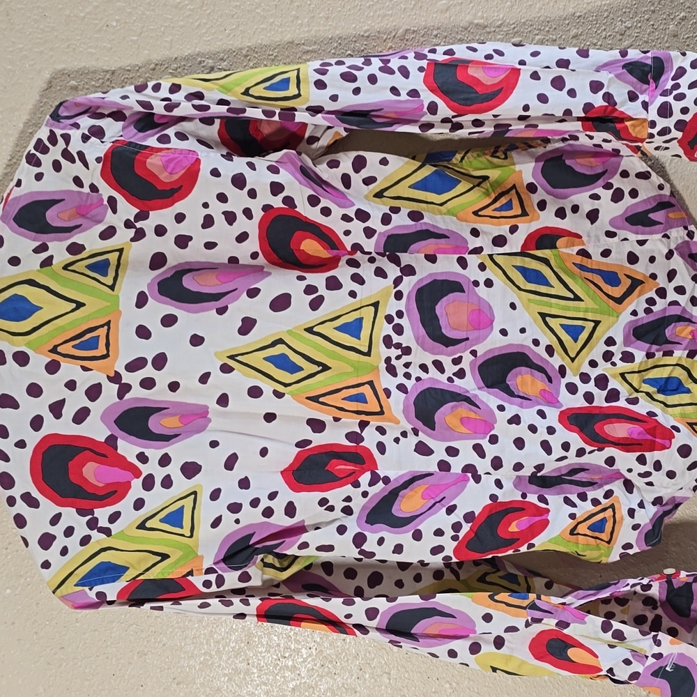 Etro Multicolor Geometric Pattern Button Down Shi… - image 8